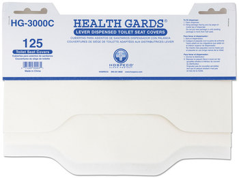 HOSPECO® Health Gards® Toilet Seat Covers. 15 X 17 in. White. 3,000/case.
