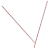 A Picture of product DXE-HS551 Unwrapped Hollow Plastic Stir-Straws. 5.5 in. White/Red. 1,000 straws/box, 10 boxes/carton.