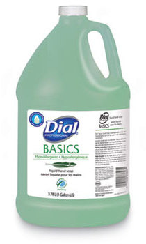 Dial® Professional Basics MP Free Liquid Hand Soap Refill Bottle. 1 gal. bottle. Unscented. 4 gallons/case.
