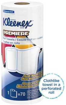 KLEENEX® PREMIERE* Kitchen Roll Towel. 10.4 X 11 in sheets. White. 1680 sheets.