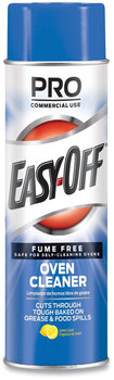 Professional EASY-OFF® Fume Free Max Oven Cleaner, Foam, Lemon, 24 oz Aerosol Spray, 6/Case