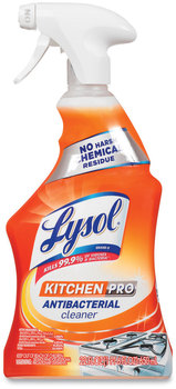 LYSOL® Brand Kitchen Pro Antibacterial Cleaner, Citrus Scent, 22 oz Spray Bottle, 9/Case