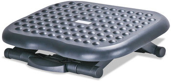 Alera® Relaxing Adjustable Footrest 13.75w x 17.75d 4.5 to 6.75h, Black