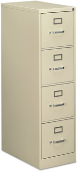 Alera® Four-Drawer Economy Vertical File, 4 Letter-Size File Drawers, Putty, 15" x 25" x 52"
