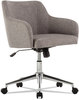 A Picture of product ALE-CS4251 Alera® Captain Series Mid-Back Chair Supports Up to 275 lb, 17.5" 20.5" Seat Height, Gray Tweed Seat/Back, Chrome Base
