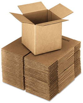 United Facility Supply Corrugated Cubed Fixed-Depth Shipping Boxes, Regular Slotted Container (RSC). 18 X 18 X 18 in. Brown Kraft. 20/bundle.