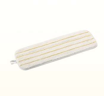 3M™ Easy Shine Applicator Pad, White With Yellow Stripes, 18 in, 10/Case