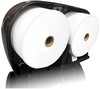 A Picture of product NPS-529002 Merfin® iView 9" Twin Jumbo Bath Tissue Dispenser. 20 X 5.9 X 12.25 in. Black.
