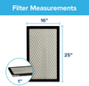 A Picture of product MMM-99409 Filtrete™ Ultrafine Particle Reduction Filter, 2800 MPR, MERV 14, 16 in x 25 in x 1 in