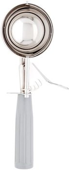 Met Lux #8 Stainless Steel Portion / Cookie Scoop. 4 oz. 9.0 X 3.3 X 1.5 in. Grey.