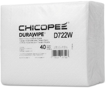Chicopee® Durawipe® Medium-Duty Industrial Wipers. 14.6 X 13.7 in. White. 960/carton.