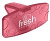 A Picture of product 968-074 Fresh Products Eco Bowl Clip Deodorizer. 4 X 2 X 2 in. Red. Spiced Apple scent. 12 Clips/Box, 72 Clips/Case
