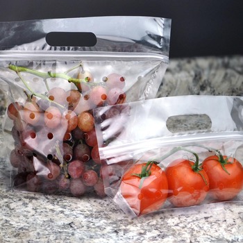 Vented Produce Pouch, 9.5" x 10" + 3.75" BG, 2.50 Mil, 250/Case