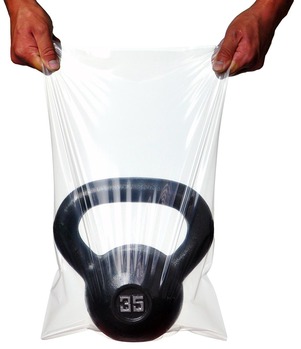 TUF-R® Standard Linear Low Density Flat Bags, 18" x 24", 1.00 Mil, Clear, 1,000/Case