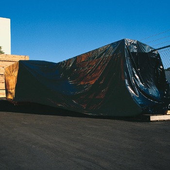 Black Low Density Polyethylene Tarp, 10 feet X 100 feet, 4.00 Mil