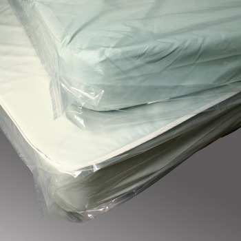 Low Density Mattress Bag with Vent Holes, Twin Size, 39" x 8" x 90", 1.50 Mil, 100/Case