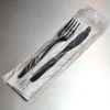 A Picture of product 967-481 Low Density Silverware Bag, Flat Pack, 3.5" x 10" + 1.5" FB, 0.75 Mil, 2,000/Case