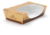 A Picture of product ELK-RFSLDLG READYFresh® Kraft Tuck-Top Container with Side Window, 7" x 7.9" x 2", 200/Case