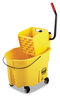 A Picture of product 972-346 WaveBrake® 2.0 Bucket/Wringer Combos, Side-Press, 35 qt, Plastic, Yellow