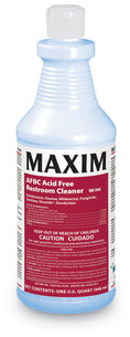 Maxim® AFBC Acid-Free Restroom Cleaner, Fresh Scent, 32 oz Bottle, 6/Carton