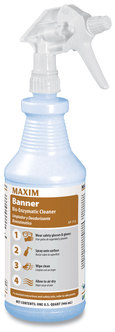 Maxim® Banner Bio-Enzymatic Cleaner, Fresh Scent, 32 oz Spray Bottle, 12/Carton