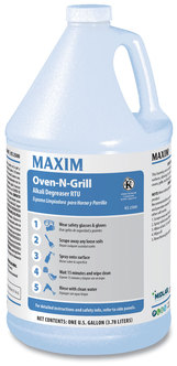 Maxim® Oven-N-Grill Alkali Degreaser RTU, Citrus Scent, , 1 gal Bottle, 4/Carton