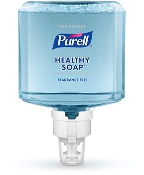 PURELL® Healthcare HEALTHY SOAP® Gentle & Free Foam Refills for PURELL® ES8 Soap Dispensers. 1200 mL. 2 Refills/Case.