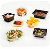 A Picture of product WNA-29426 4 fl. oz. Shallow OVS Tray, Black 9 mil Single serve portion tray