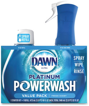 Dawn® Platinum Powerwash Dish Spray. 16 oz. Fresh scent. 2 spray bottles/pack, 3 packs/case.
