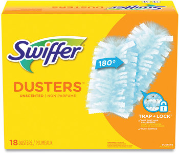 Swiffer® Dusters Refills. 2 X 6 in. Light Blue. 18/box, 4 boxes/carton.