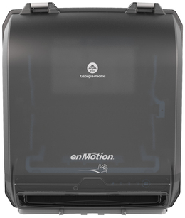 GP PRO (Georgia-Pacific) enMotion® Water-Resistant Automated Touchless Paper Towel Dispenser. 10 in. roll. Black.